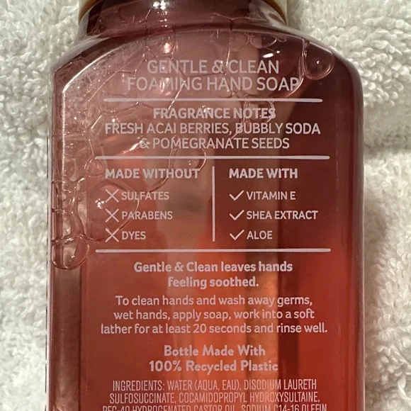 ✨NEW!! Bath & Body Works Acai Berry Spritz Foaming Hand Soap 🫧 - Picture 4 of 4